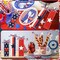 4th of July Tiered Tray Decorations, 3 Pcs Patriotic Wooden Block Set – Red White & Blue Memorial Day, Independence Day, Veterans Day Tabletop Centerpieces for Home & Office